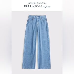 Abercrombie High Rise Wide Leg jeans